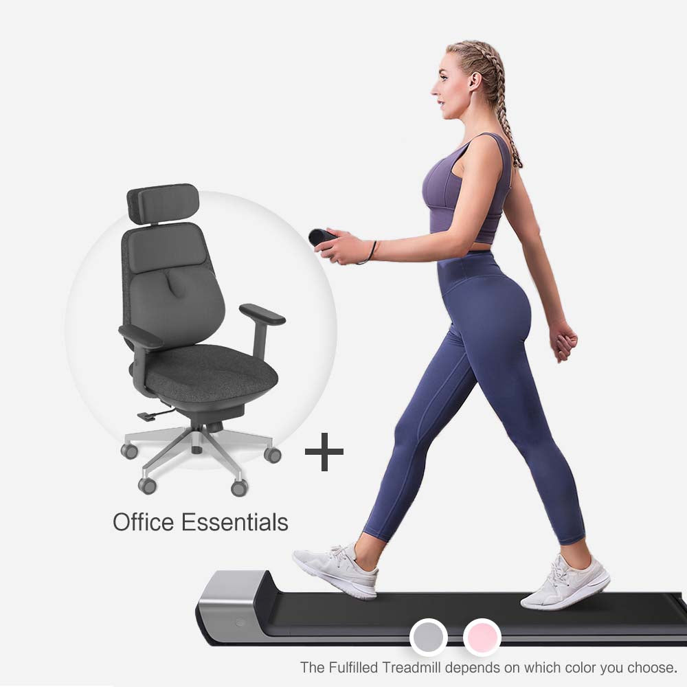 WalkingPad P1 Foldable Walking Treadmill - Grey / Smart Chair