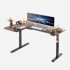 L Shaped Standing Desk -3 Stage Legs